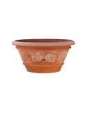 Oval Terracotta Pot with Lemons